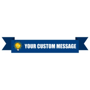 Customize this banner with your own message and color.