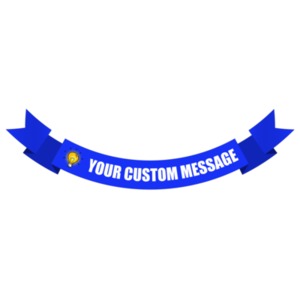 Customize this banner with your own message and color.