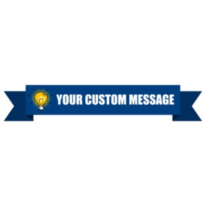Customize this banner with your own message and color.