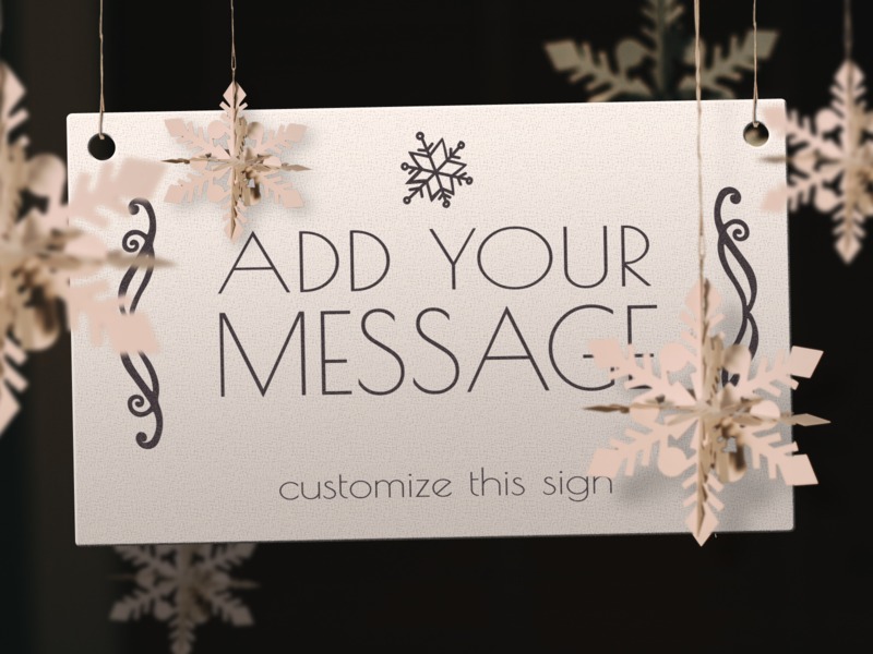 This Presentation Clipart shows a preview of Snowflake Sign