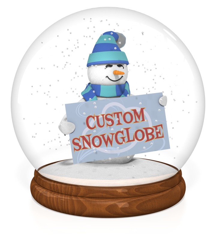 This Presentation Clipart shows a preview of Snowglobe Custom