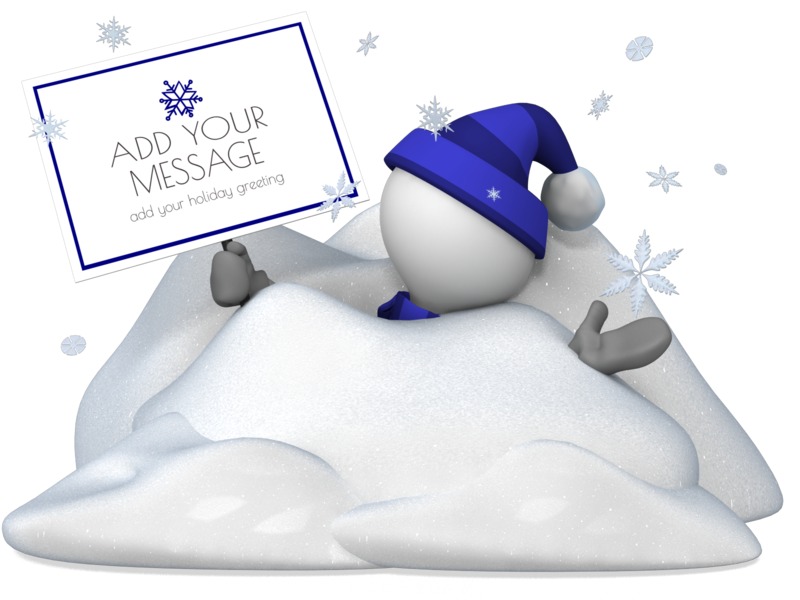 This Presentation Clipart shows a preview of Figure Buried In Snow