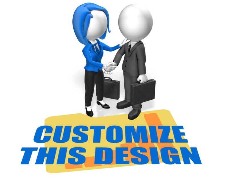 This Presentation Clipart shows a preview of Business People Greet Custom