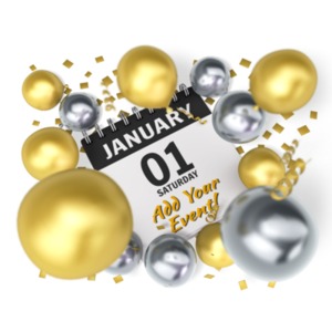 Add your own date and event info to the party calendar.