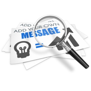 This custom design clipart shows a magnifying glass searching over some papers. &lt;br&gt;&lt;br&gt; You can customize the paper by adding your own text and images using our online customizer.