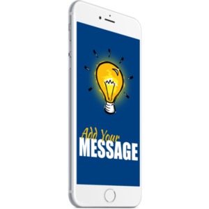 Use this white smartphone to show off your app or a brand new mobile website.