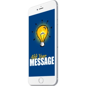 Use this white smartphone to show off your app or a brand new mobile website.