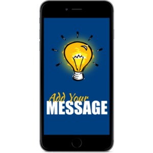 Use this black smartphone to show off your app or a brand new mobile website.