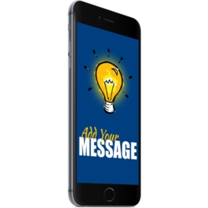 Use this white smartphone to show off your app or a brand new mobile website.