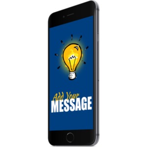 Use this black smartphone to show off your app or a brand new mobile website.