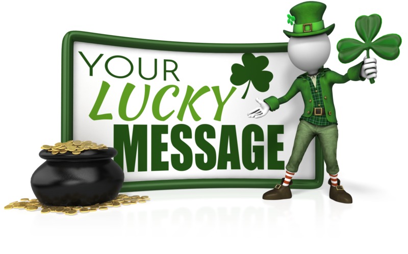 This Presentation Clipart shows a preview of Leprechaun Sign Holding Shamrock