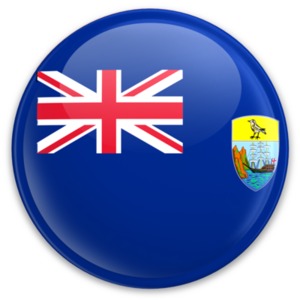 An image of saint helena ascension and tristan&#039;s flag on a button.