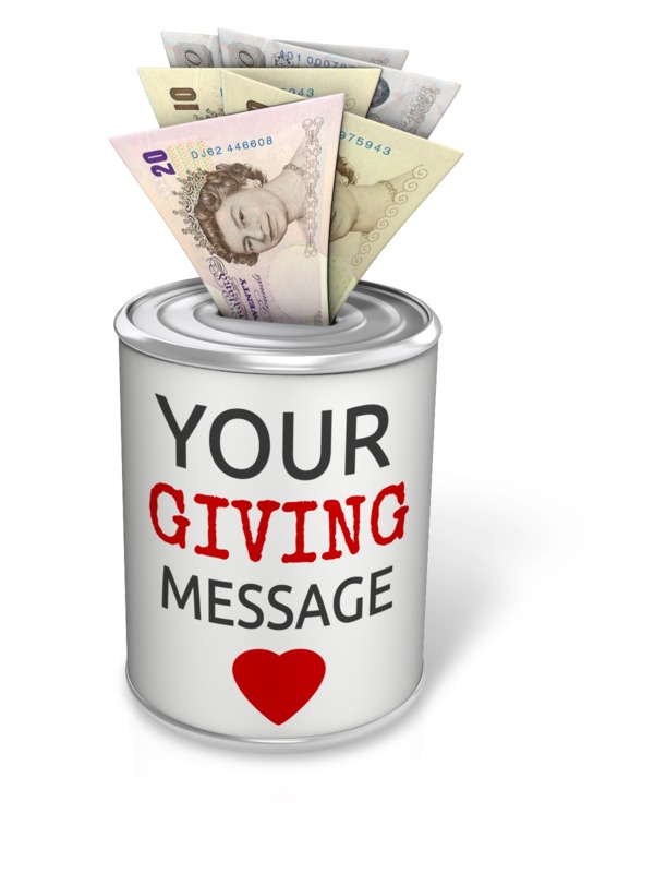 This Presentation Clipart shows a preview of Donation Can Pound