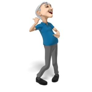 Stick Figure Dancing  3D Animated Clipart for PowerPoint