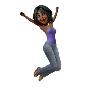 Figure Jumping Up | 3D Animated Clipart for PowerPoint 