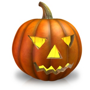 An image of a scary pumpkin.