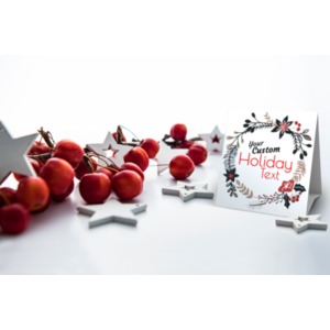 A Custom image for you to plug in your information on to the standup card.