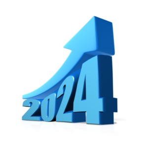 Elevate your content designs with this engaging  2024 Year Growth Arrow Clipart.  Visually convey progress and growth in 2024 effortlessly!