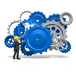 Mechanical Gear Group | 3D Animated Clipart for PowerPoint -  