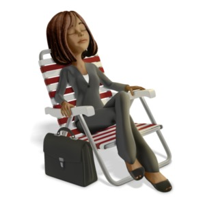 An image of Talia enjoying a relaxing day on vacation.