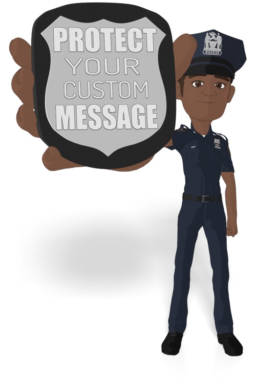 This Presentation Clipart shows a preview of Police Flat Show Badge