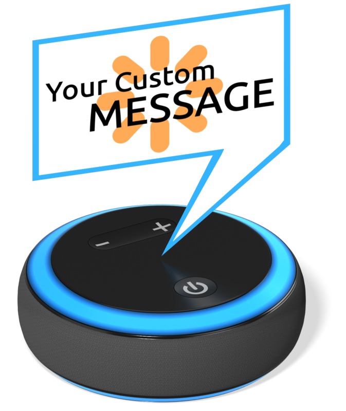 This Presentation Clipart shows a preview of Smart Voice Device Custom