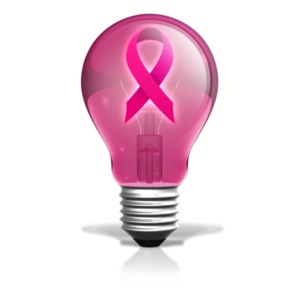 An image of a pink ribbon inside of a lightbulb showing a concept of power with an idea on how to fight cancer. NOTE: You can also change the color in the &quot;Color  Size &amp; Format&quot; selector to then go to &quot;Adjust Color&quot; of the light bulb and ribbon to any color you wish.