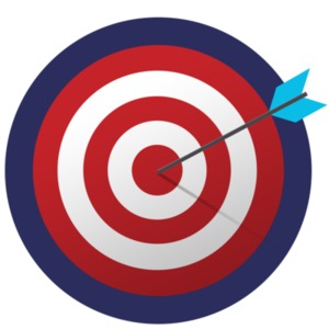 An image of a bullseye with an arrow in the middle.