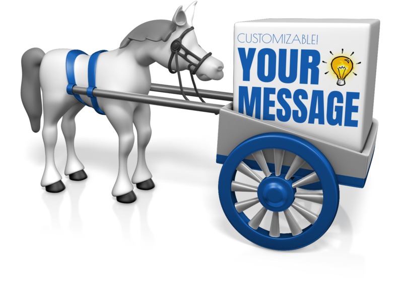This Presentation Clipart shows a preview of Cart Before the Horse