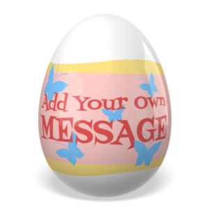 Put your custom design on this Easter egg.