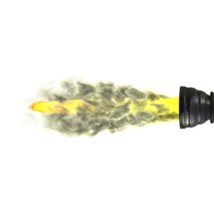 This rocket clipart image shows a rocket engine shooting out flames out of a thruster.  Include this rocket clipart in PowerPoint, Google Slides, or Keynote. Put this rocket thruster clipart graphic on the side of the text, your logo, or an image to make it looked like its being propelled forward by a rocket.