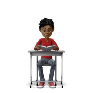 Corona Behind Student 3d Animated Clipart For Powerpoint Presentermedia Com