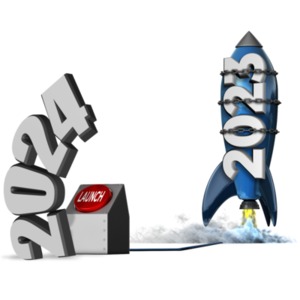 Download this 2024 Year Send Off 2023 clipart image, capturing the thrilling transition from 2023 to 2024 in a single snapshot.