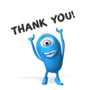 Thank You Bounce | 3D Animated Clipart for PowerPoint 