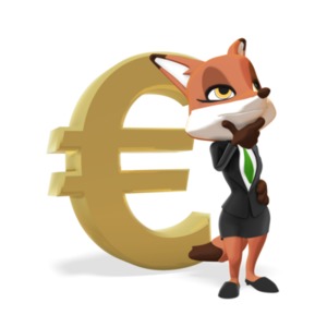 An image of a female business fox character standing and thinking in front of a large euro symbol. This is a reference to planning or thinking about something financial.
An image of a male business fox character standing and thinking in front of a large dollar sign. This is a reference to planning or thinking about something financial.
An image of a female business fox character standing and thinking in front of a large dollar sign. This is a reference to planning or thinking about something financial.