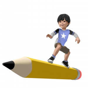 free school writing clipart surf