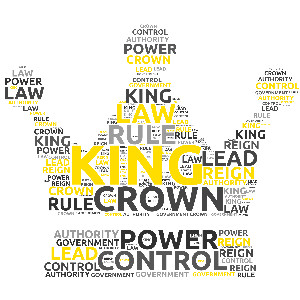 A kings crown word cloud shape that is fully customizable.  Add your personalized words, choose colors, and select a font.