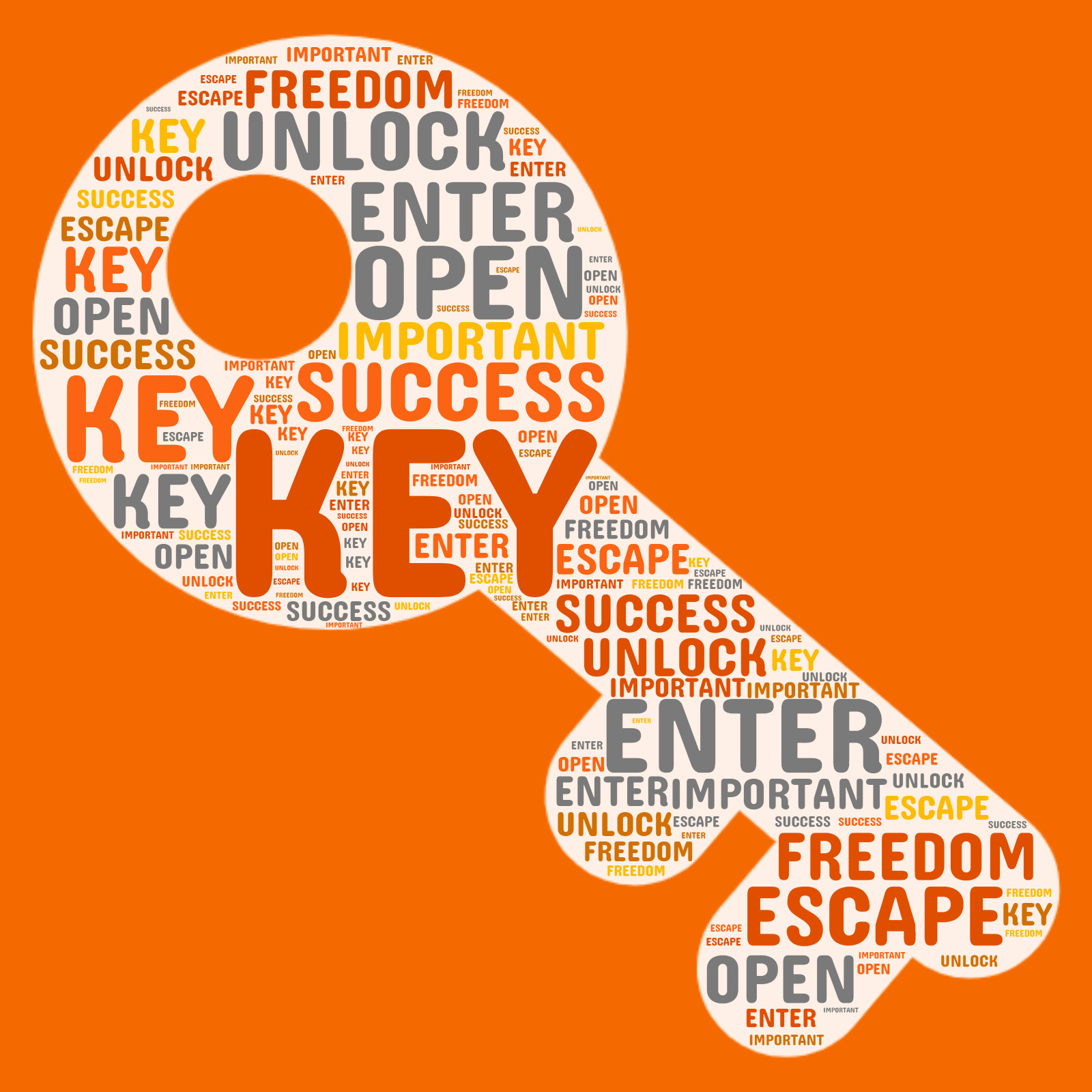 This Presentation Clipart shows a preview of Key Word Cloud