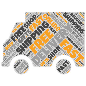 A word cloud truck graphic for you next presentation, marketing output, or social media post.  Fully customizable!