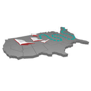 &lt;p&gt;This clipart image features a small group of books flying across a map of the United States of America. Behind the flying group of books is a sectioned line that represents a trail of where the books have been. Use this clipart image as a great representation of Reading Across America, education, writing, and more.&lt;/p&gt;