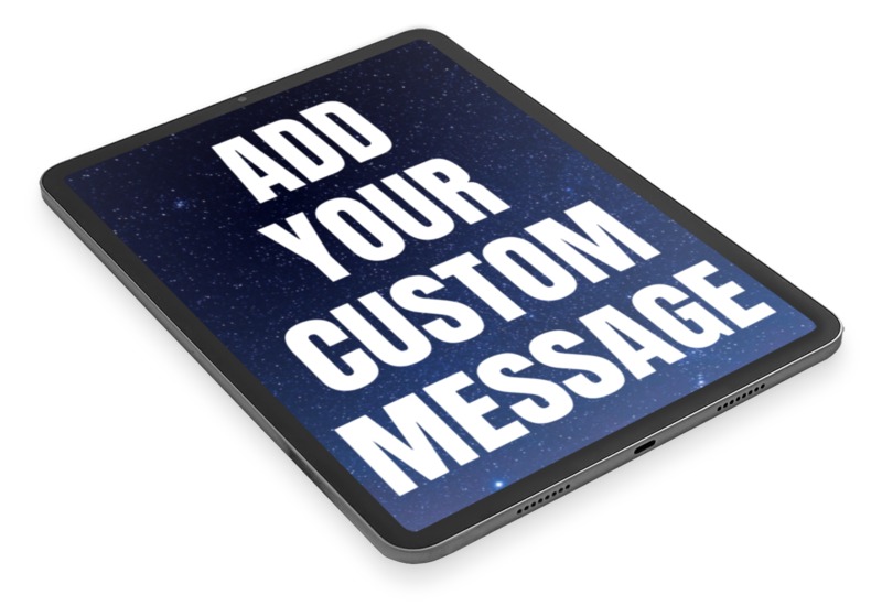 This Presentation Clipart shows a preview of Digital Tablet Custom