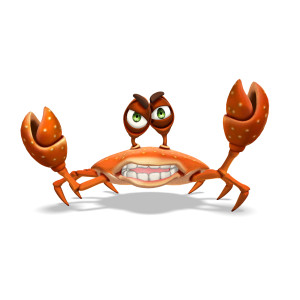 animated clipart of sand crabs and shells