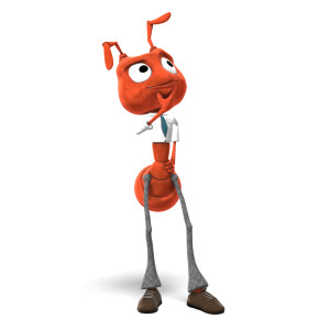 This clipart image features the presentation character  &lt;b&gt;Ant&lt;/b&gt;hony posed standing with one hand on his chin. He is looking upwards with a contemplative expression on his face, seemingly deep in thought.  Use this clipart image for all of your presentations involving thinking, problem solving, solutions, and more.
