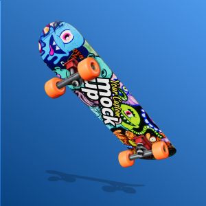 A 3D Modern Skateboard with editing tools to customize the design and make it your own.