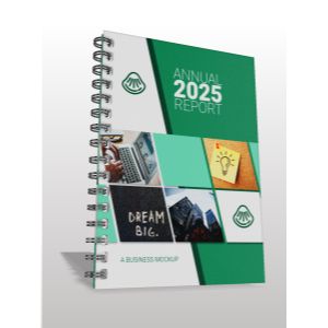 A 3D book binder mockup with Editing Tools to Customize the Design and Make it Your Own.