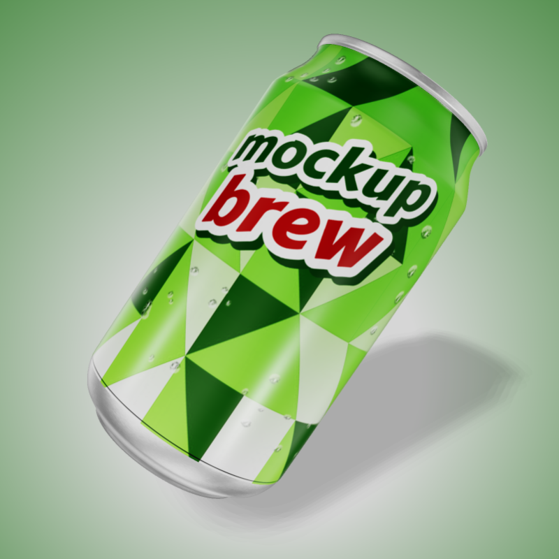 This Presentation Clipart shows a preview of 3D Soda Can Clipart - Customizable Mockup