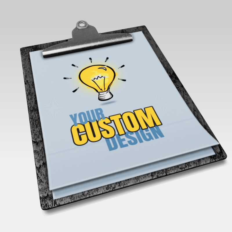 This Presentation Clipart shows a preview of 3D Clipboard Clipart - Customizable Mockup