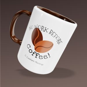 A 3D Coffee Mug with editing tools to customize the design and make it your own.