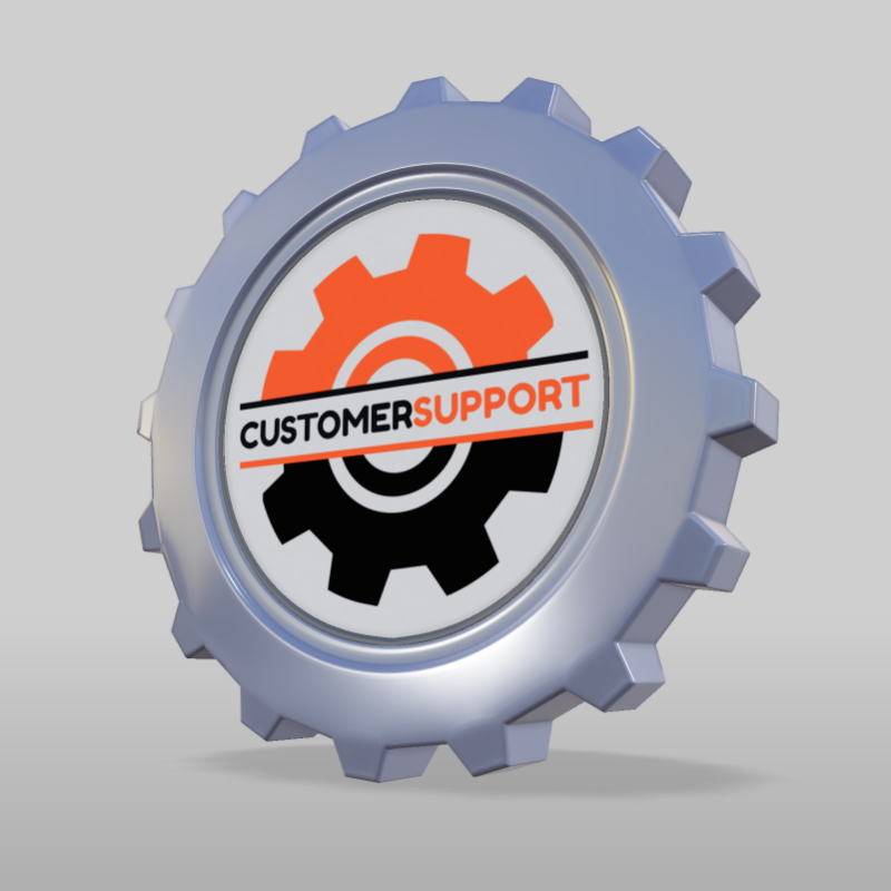 This Presentation Clipart shows a preview of 3D Gear Clipart - Customizable