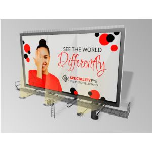 A 3D billboard and lights with editing tools to customize the design and make it your own.